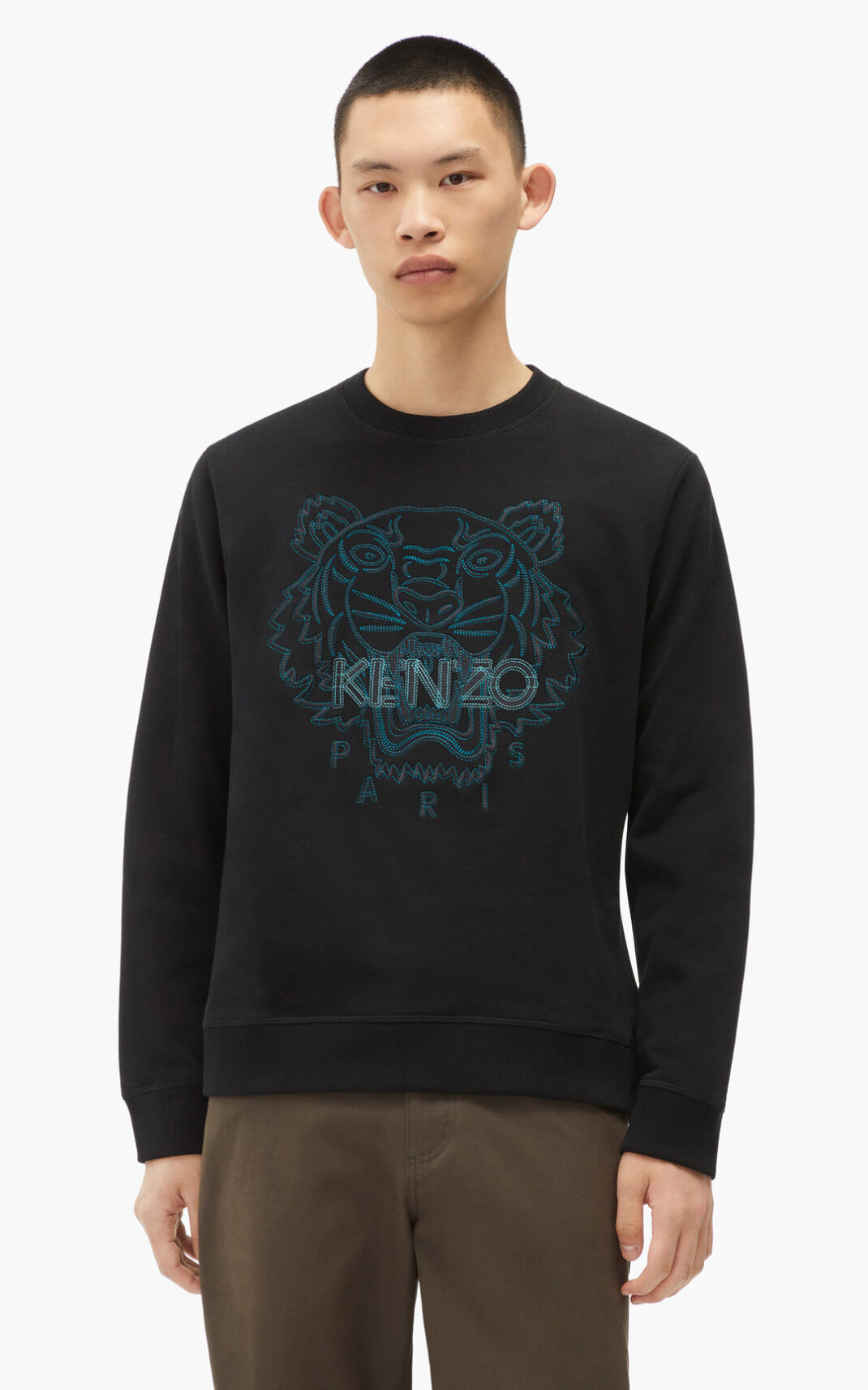 Sweat Kenzo Homme Tiger Noir YOXJU-3869